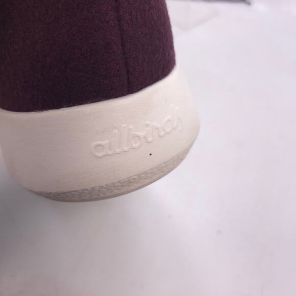 Allbirds Wool Runner Up Mizzie Athletic Running Shoe Mens Size 12 Burgundy - Picture 8 of 10